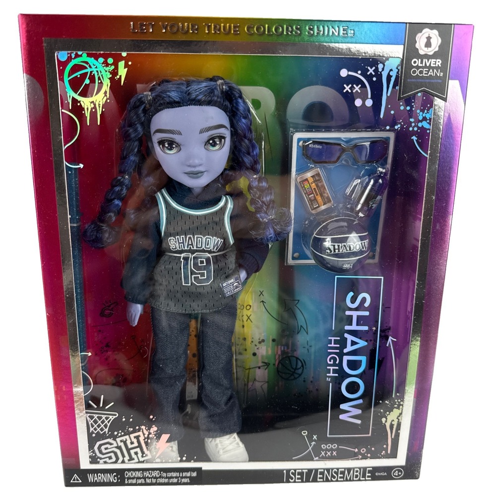Shadow High Series 3 Oliver Ocean Blue Braided Hair Doll Basketball 19 New